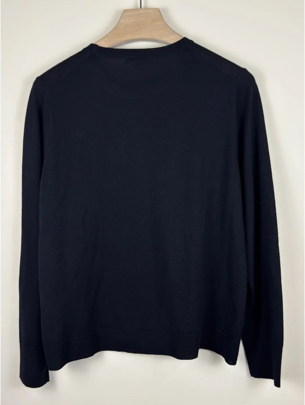 J.Crew Men’s XXL Navy Blue 100% Merino Wool Crewneck Sweater Pullover